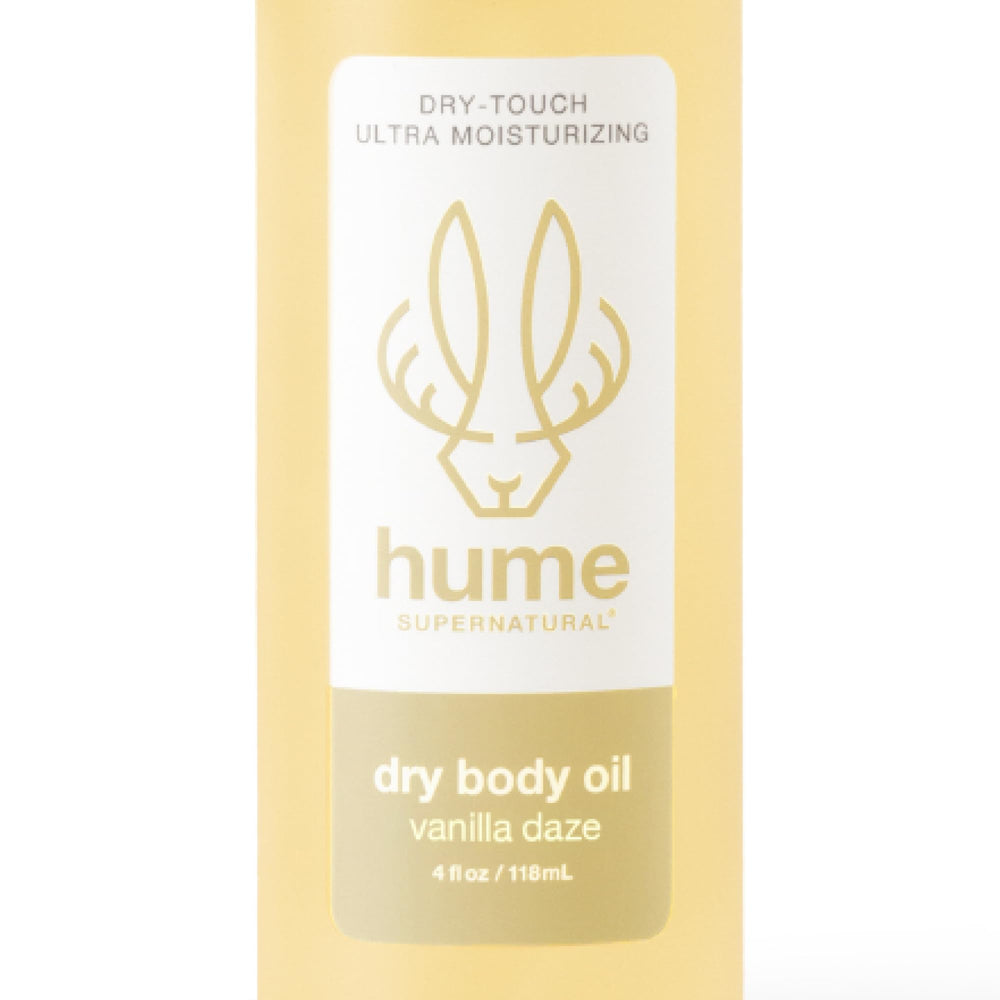HUME SUPERNATURAL Vanille Daze : flacon spray pour hydratation rapide après douche.