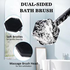Hungkaturn brosse douche massage noeuds stimule la circulation et exfolie légèrement.