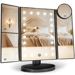 HUONUL Miroir maquillage éclairé: vue d'ensemble nette pour un maquillage précis.