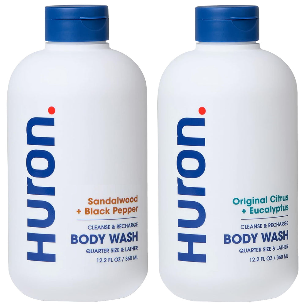 Gel douche Huron Agrumes et Eucalyptus, parfum frais et revitalisant pour l'homme actif