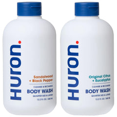 Gel douche Huron Agrumes et Eucalyptus, parfum frais et revitalisant pour l'homme actif