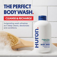 Gel douche Huron Bois de Santal et Poivre Noir, profil boisé et masculin