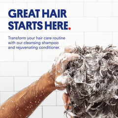 Shampooing pour hommes sans sulfates Huron, mousse douce et lavage efficace.
