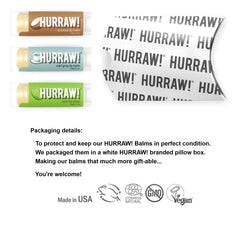 Baume Hurraw Earl Grey: tube parfumé léger pour lèvres douces.