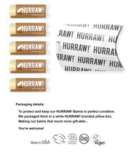 Hurraw! Coco tubes ovales 4,8 g, texture lisse