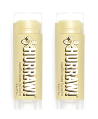 Hurraw! Vanille Bean baume lèvres, tubes ovales, hydratation durable.