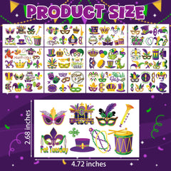 Autocollants carnaval Huskein – masques éclatants pour fêtes et bals.
