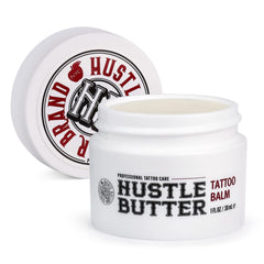Baume Hustle Butter Deluxe en emballage prêt pour le soin du tatouage