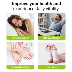 Patchs HXCOO pieds gingembre – application rapide sur pieds propres et secs.