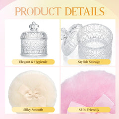 HXRYAGi deux puffs velours doux pour application précise.