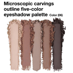 Hxssll palette yeux neutre froid argile-froid matte, définition douce.