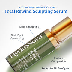 HYDRONOVA Total Rewind Serum – texture-legere, sensation douce sur la peau.