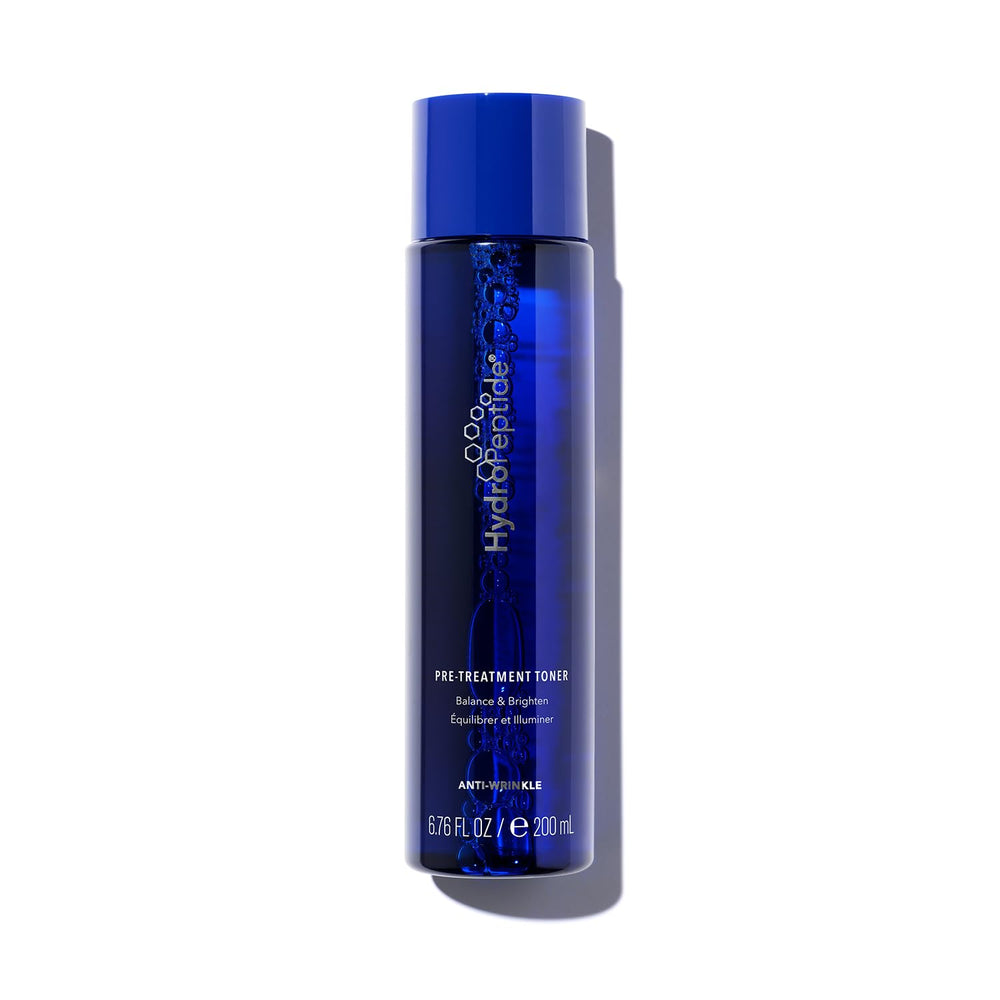 HydroPeptide Toner pré-traitement: bouteille élégante pour l'équilibre cutané.