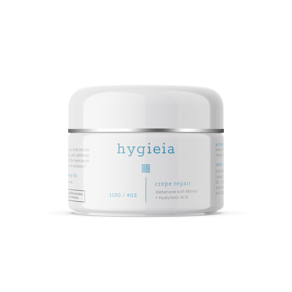 Hygieia Crème Liposomale pour peau crépée en flacon, absorption rapide.