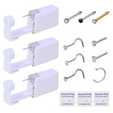 HYJLPAF kit piercing nasal avec 3 pistolets pour une pose rapide et sûre.
