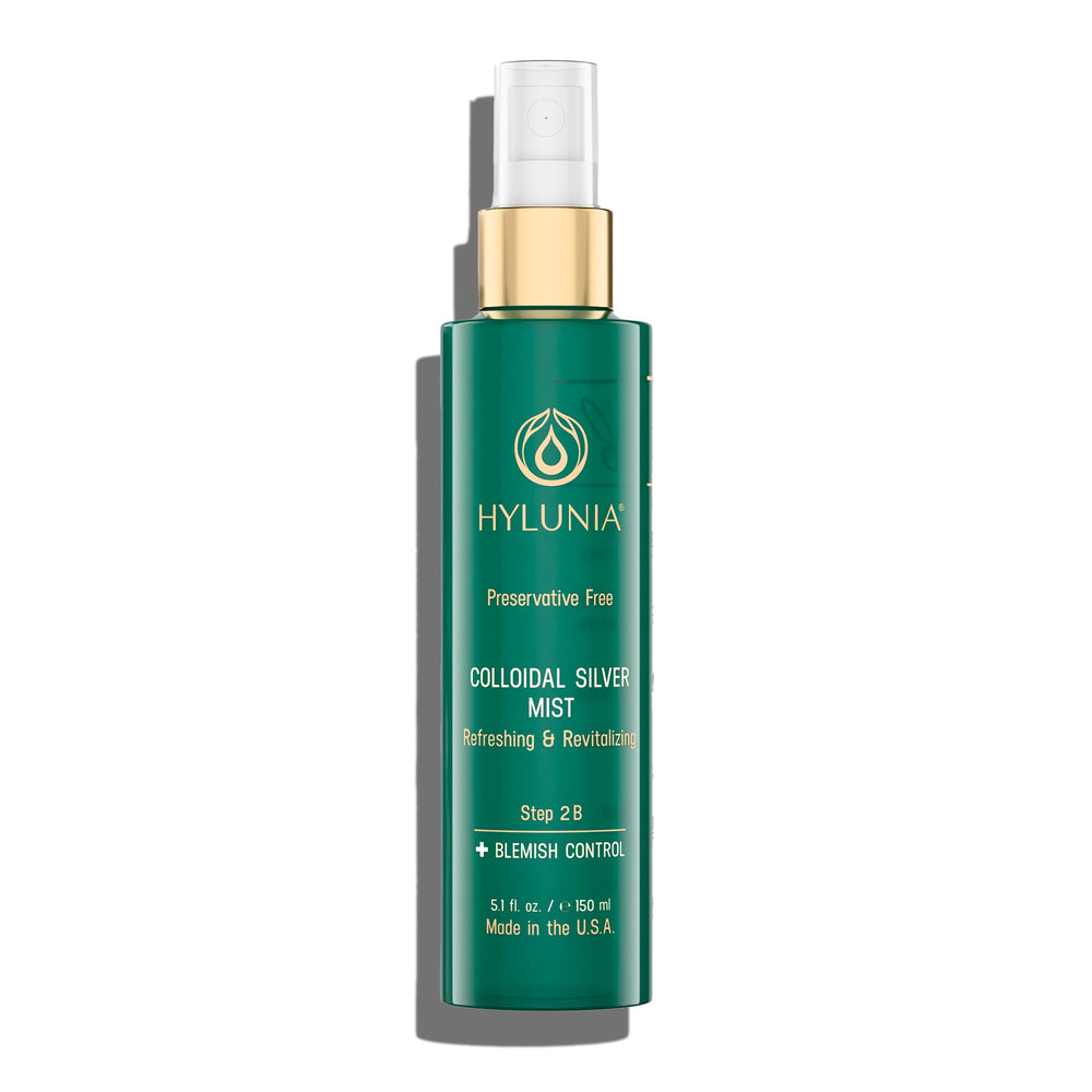 Tonique Hylunia Brume Argent Colloïdal — flacon spray pour hydratation rapide du visage.