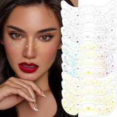 HyperFun taches visage holographiques pour un éclat durable, idéal pour festivals