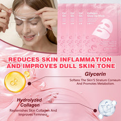 HYVXENT masque bio collagene gel hydratant: texture gel hydratante qui pénètre sans effort.
