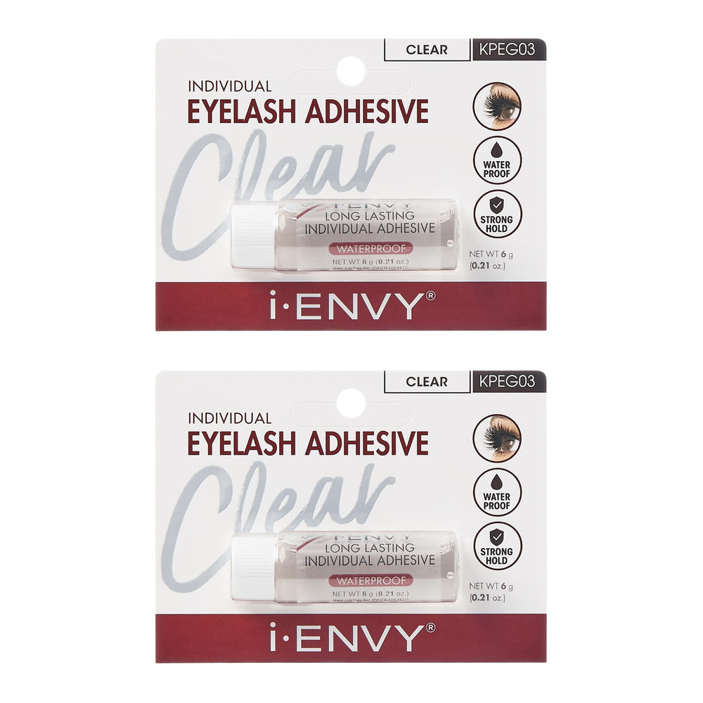 i-ENVY adhésif cils individuels application: fixation rapide pour un regard défini.