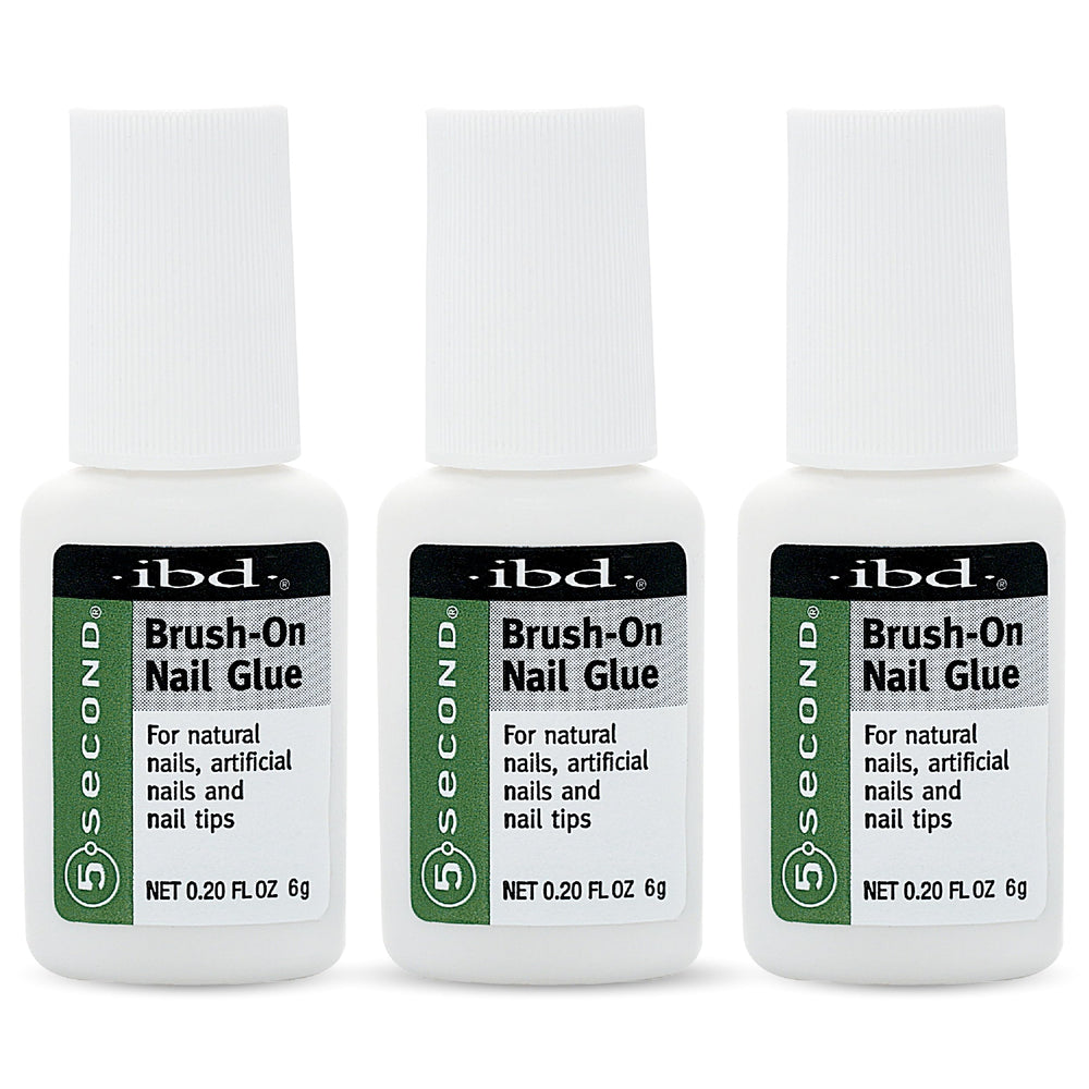 IBD Colle Ongles 5 Secondes, bouteille avec brosse, fixation rapide.