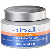 IBD gel de construction clair pour extensions d’ongles, offre une force durable et une finition nette.