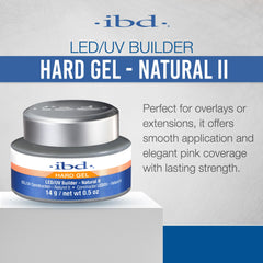IBD Gel dur LED/UV Naturel II – application fluide sur l’ongle.