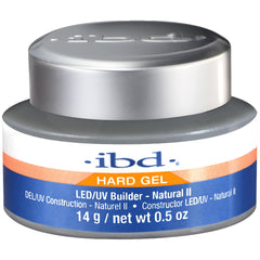 IBD Gel dur LED/UV Naturel II – flacon ergonomique pour une application précise.
