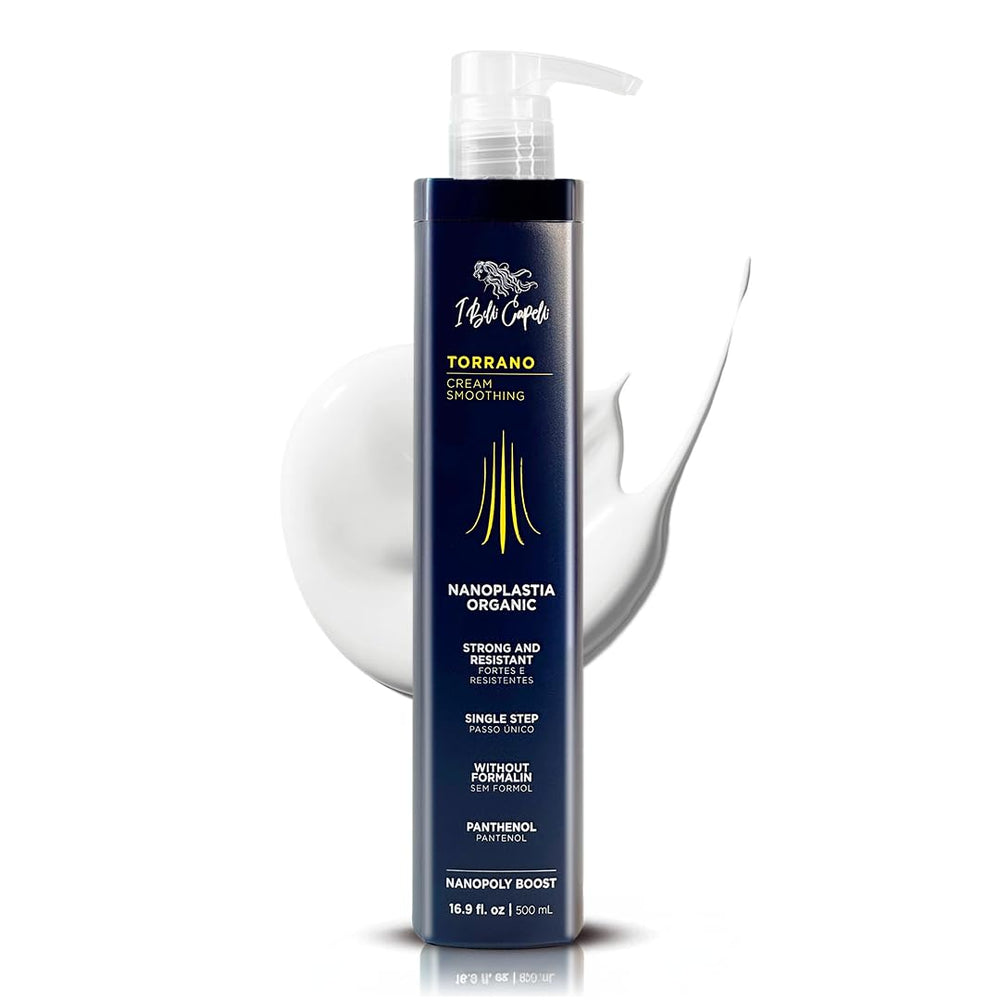 I Belli Capelli Torrano crème nano-keratine dans le flacon, lissage précis.