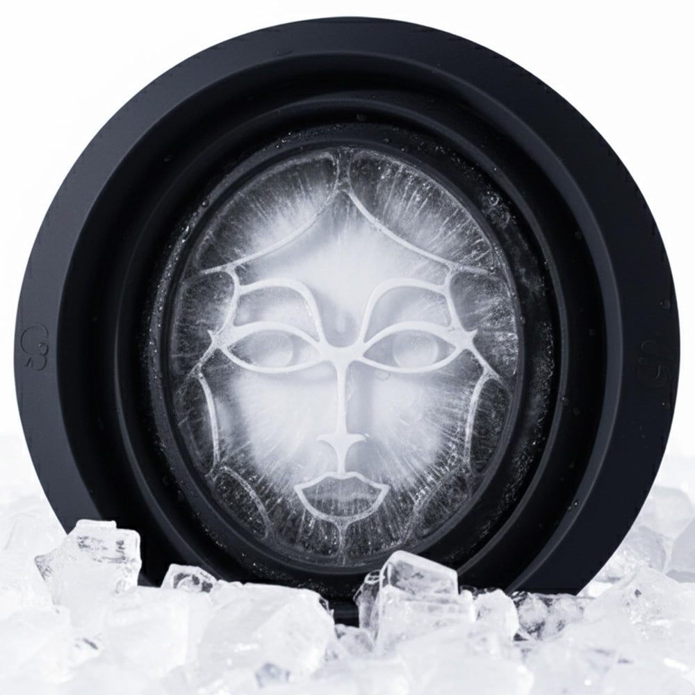 Bol visage pliable Icy-Mojo en silicone pour un soin froid pratique et efficace.