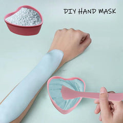 Détail des bols cœur pour une touche esthétique.