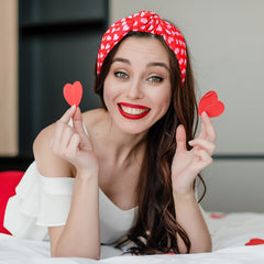 IDDFEVE bandeau cheveux cœur rose, accessoire élégant pour dîner romantique.