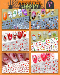 IDDFEVE stickers fleurs et papillons pour ongles, décor rapide et élégant.
