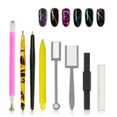 Ideal Swan kit-ongles aimants double-tete fleurs: motif rapide et précis