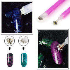 Ideal Swan stylo-aimant ongle design-fleur: précision pour effet oeil-chat