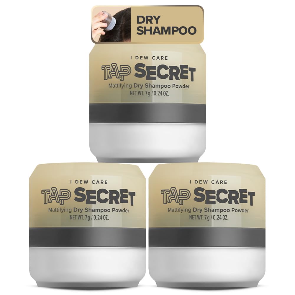 I DEW CARE Tap Secret Trio, poudre ultra-fine, absorbe rapidement le sébum.