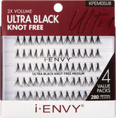 iENVY Kiss cils-individuels sur plateau, look naturel et longue tenue.