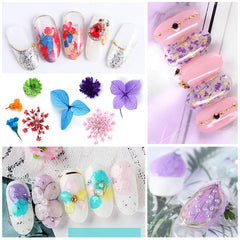iFancer fleurs sèches en résine - décorations pour bijoux et créations.