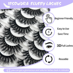IFSOWDRA bande mince facilite l’application rapide des cils.