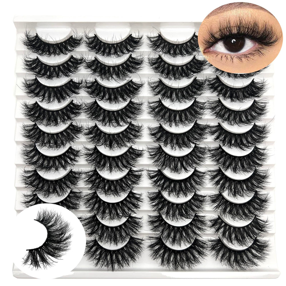 IFSOWDRA cils mink wispy 16-18 mm pour un regard naturel et glamour.