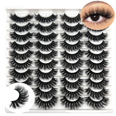 IFSOWDRA cils mink wispy 16-18 mm pour un regard naturel et glamour.