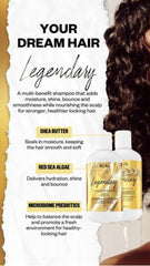 Mousse généreuse du shampooing IGK Cheveux de Rêve enveloppant les cheveux