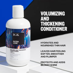 IGK Extra Love – doseur-pompe facilitant l'application légère.