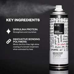 IGK GOOD BEHAVIOR démêlage frisottis et protection thermique du coiffage