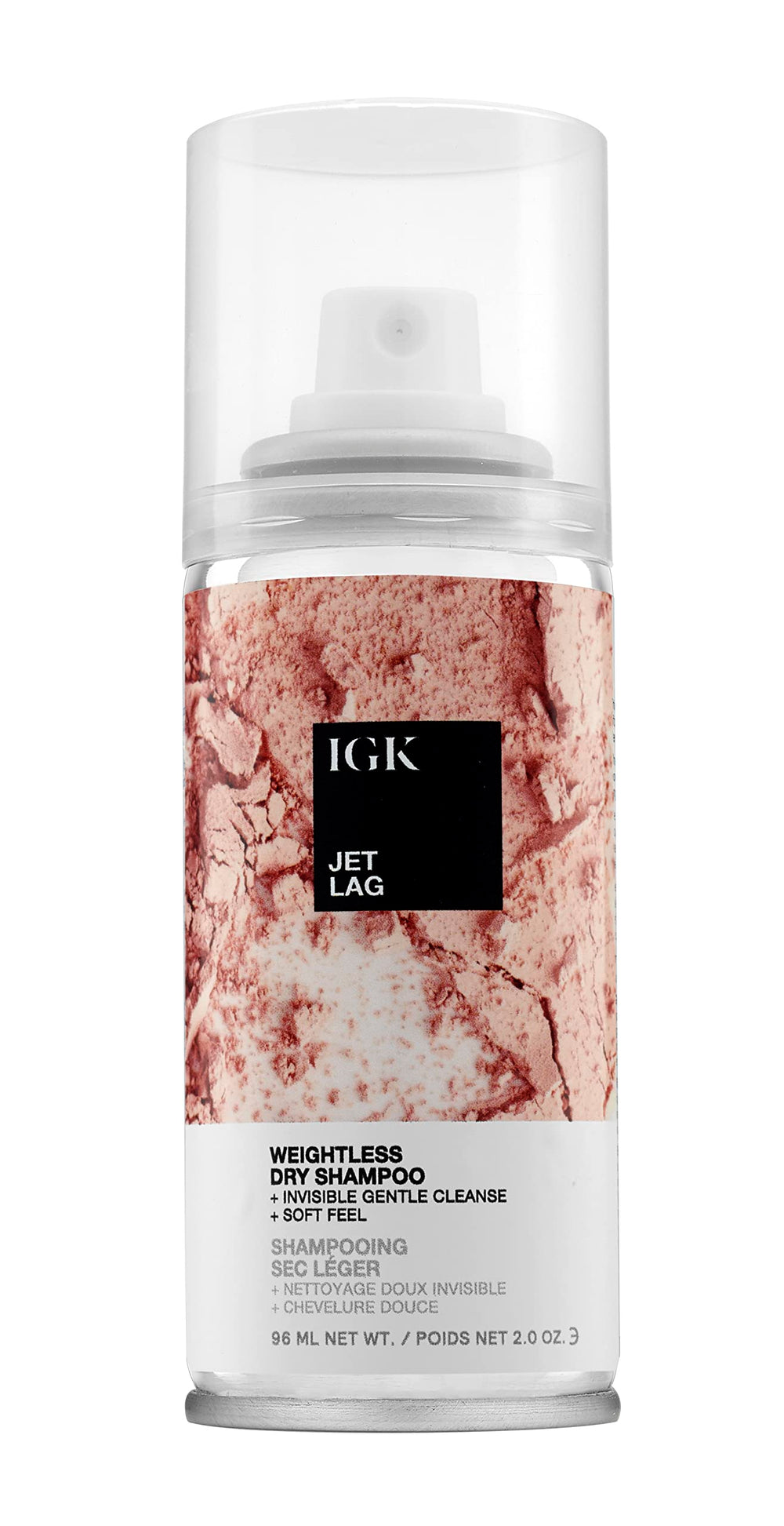 IGK Jet Lag – bouteille voyage pour rafraîchir les cheveux en déplacement