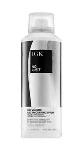 IGK NO LIMIT flacon-volume : volume durable sans lourdeur pour tous types de cheveux.
