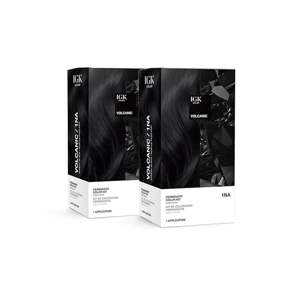 IGK Kit 1NA Volcanic : bouteille-pour, application fluide pour une couverture précise.