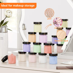 ihomecooker ensemble de 84 bocaux et capuchons pour organisation épices et cosmétiques