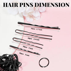 IKOCO pinces Bobby 2 pouces, maintien discret pour chignons.