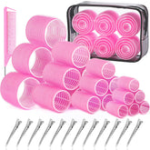 Rouleaux ikoco-rouleaux-cheveux-4-tailles pour des coiffures variées sans chaleur.