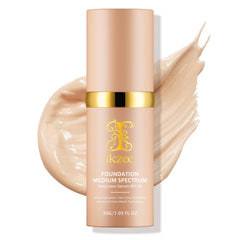 IKZEE Foundation 4 en 1 – Bouteille élégante et fini soyeux hydratant